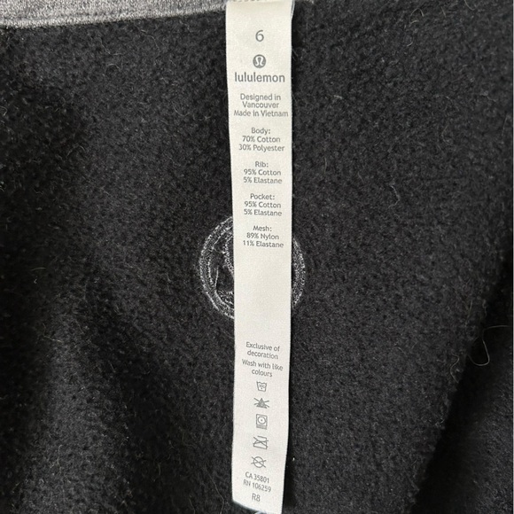 Lululemon Radiant II Heathered Core Dark Gray Zip Up Jacket size 6 - Picture 12 of 12
